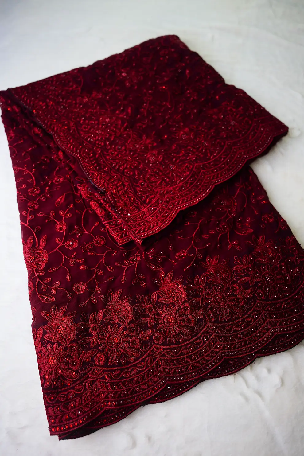 Merun Premium Desginer Party Wear Saree